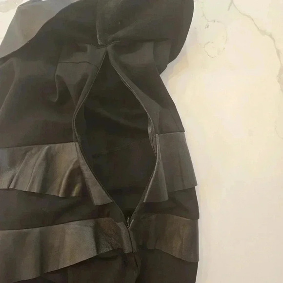 NWT Revolve x Blaque Label Womens Leather Party Cocktail Dress Black Size Large - Picture 9 of 10